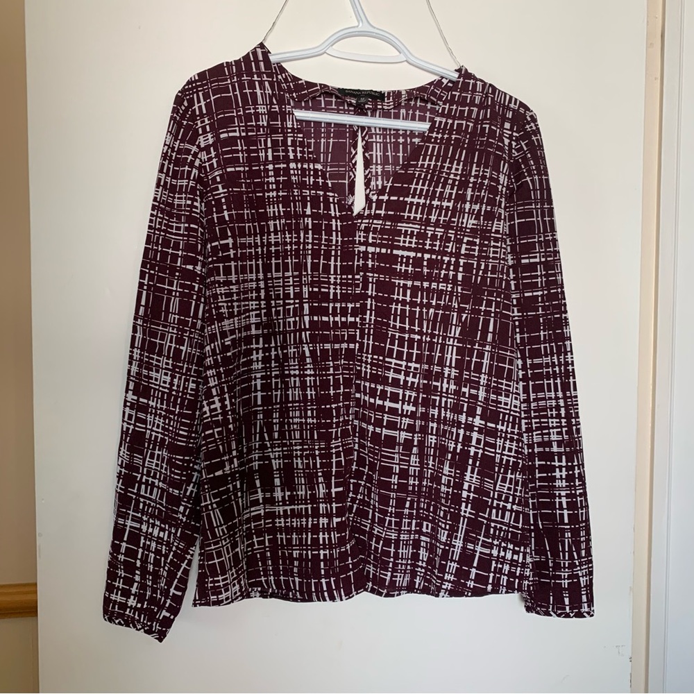 Purple and white top - Banana Republic M